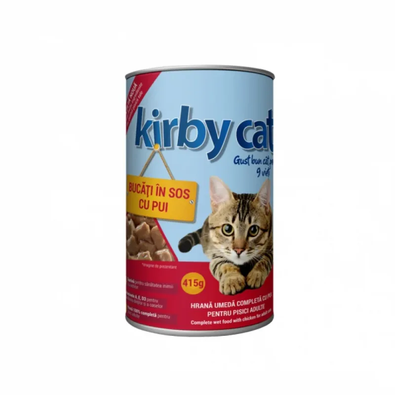 Hrana Umeda pentru Pisici Kirby Cat Pui 415g