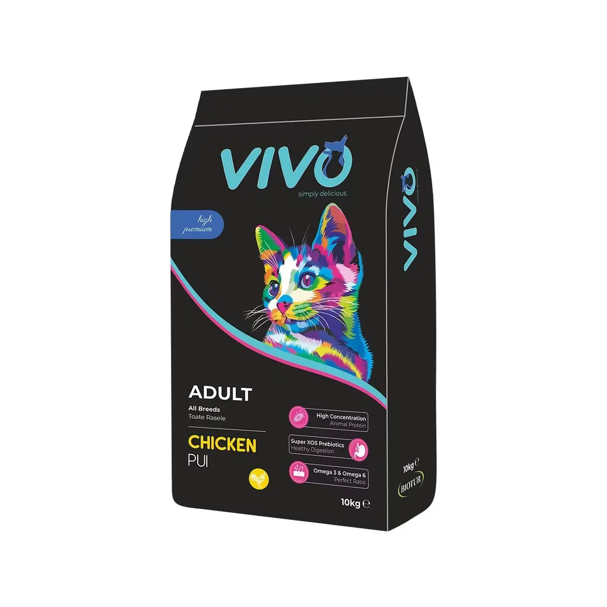 Hrana Uscata pentru Pisici Vivo Adulte Pui 10kg