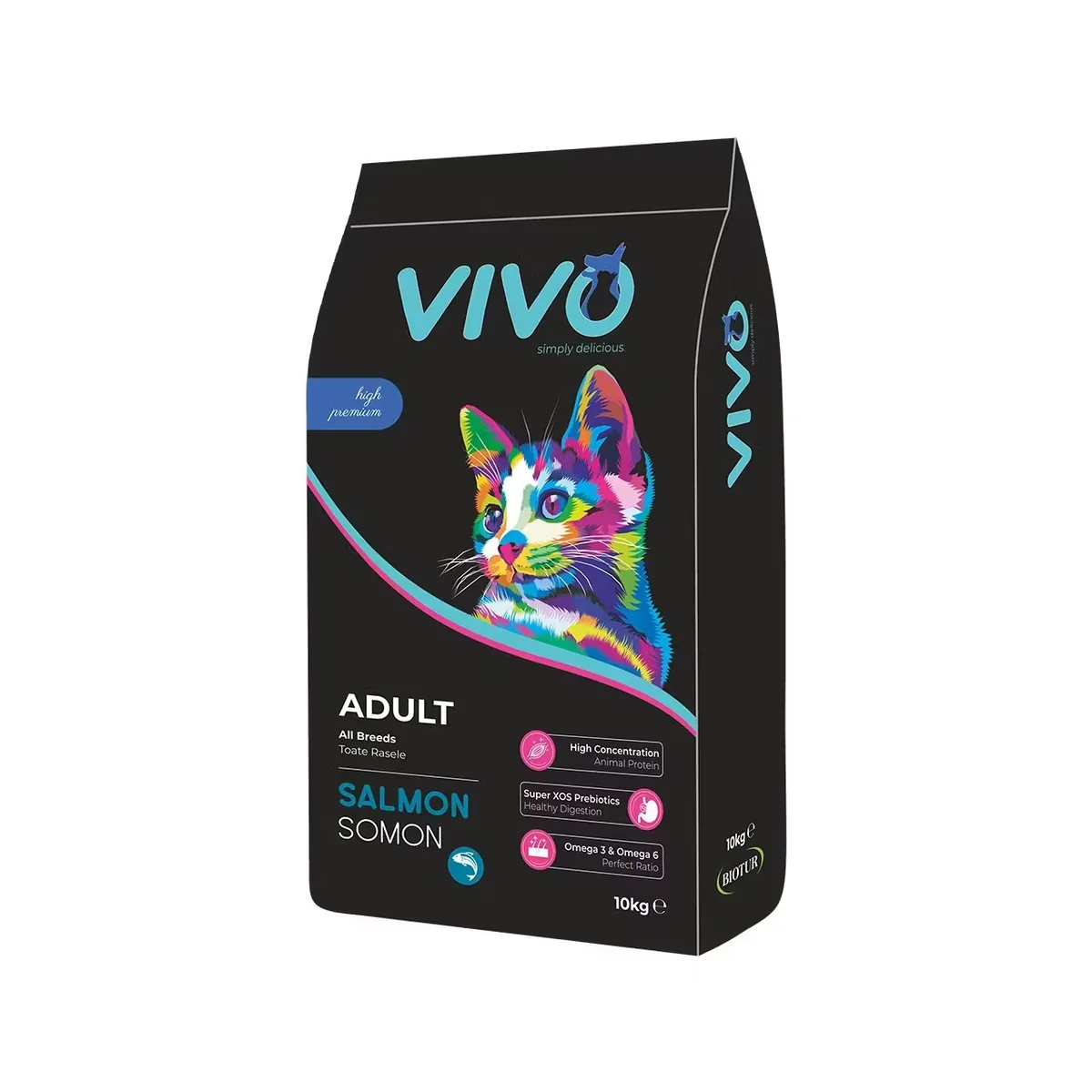 Hrana Uscata Vivo Pisici Adulte Somon 10kg