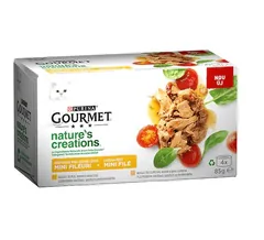 Hrana Umeda pentru Pisici Gourmet Nature's Creation Pui si Curcan 4x85g