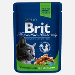 Brit Premium Sterilised Pui in Sos 100g
