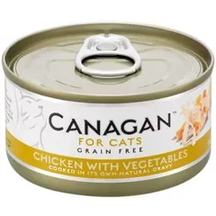 Hrana Umeda pentru Pisici Canagan Pui si Legume 75g