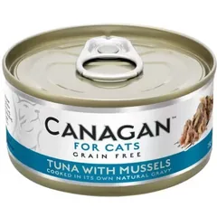 Hrana Umeda pentru Pisici Canagan Cat Ton si Midii 75g