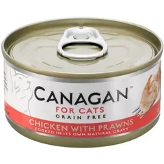 Hrana Umeda pentru Pisici Canagan Pui si Creveti 75g