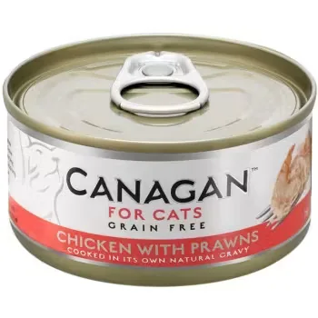 Hrana Umeda pentru Pisici Canagan Pui si Creveti 75g
