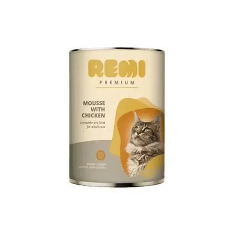 Hrana Umeda pentru Pisici Remi Premium Mousse cu Pui 400g