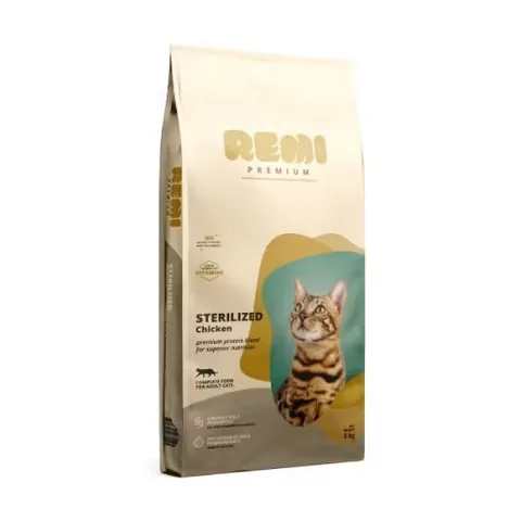 Hrana Uscata Pisici Remi Premium Adult Sterilizat cu Pui 8kg