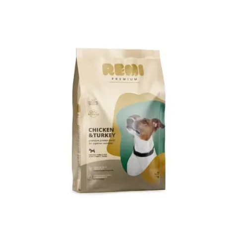 Hrana Uscata pentru Câini Remi Premium Adult Small Breed cu Pui și Curcan 1kg