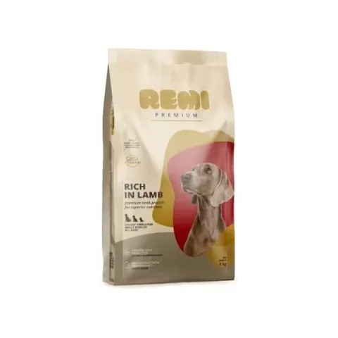 Hrana Uscata pentru Caini Remi Premium Adult All Sizes cu Miel 3kg
