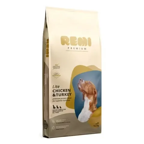 Hrana Uscata Caini Remi Premium Lite Adult All Sizes cu Pui si Curcan 3kg