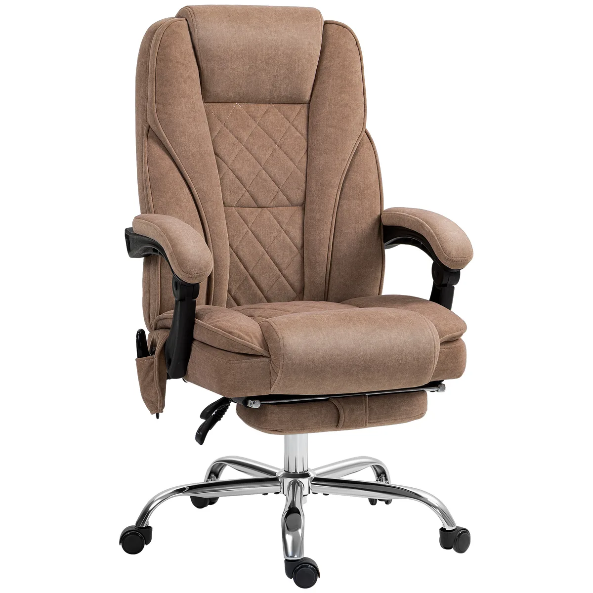 Scaun de Birou Ergonomic Vinsetto cu Masaj Suport Picioare Rotativ Pe Role Maro