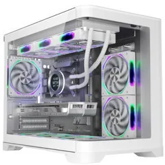 1st PLAYER UV6 Cube Tower ARGB Alb