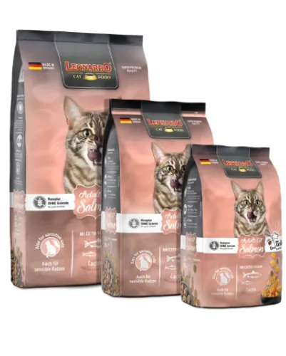 Hrana Uscata Pisici Leonardo Adult Grain Free Somon 300g