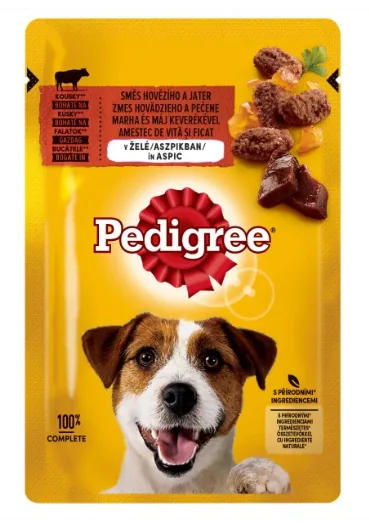 Hrana Umeda pentru Caini Pedigree Adult Vita in Aspic 100g