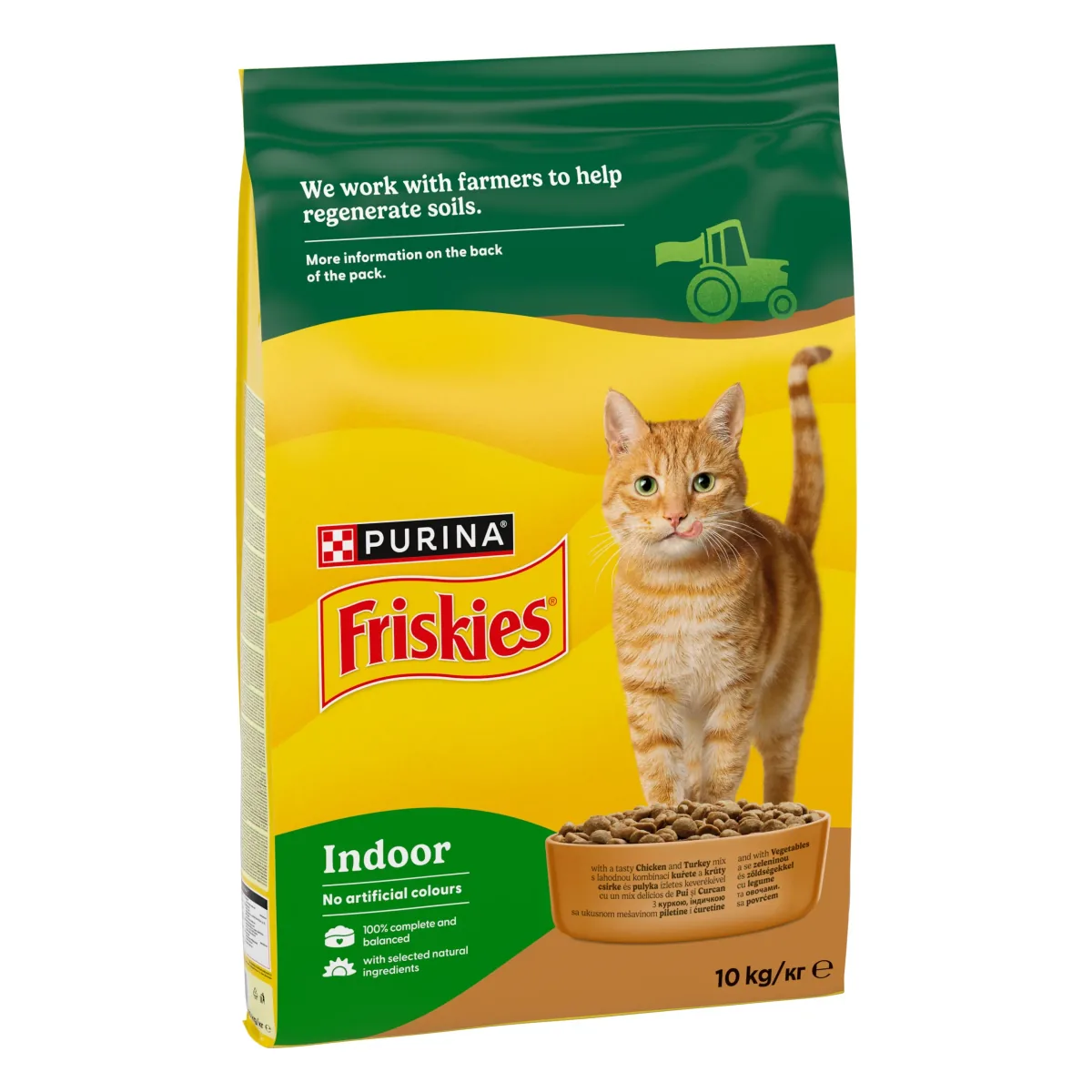 Hrana Uscata pentru Pisici Friskies Indoor Adult Pui si Legume 10kg