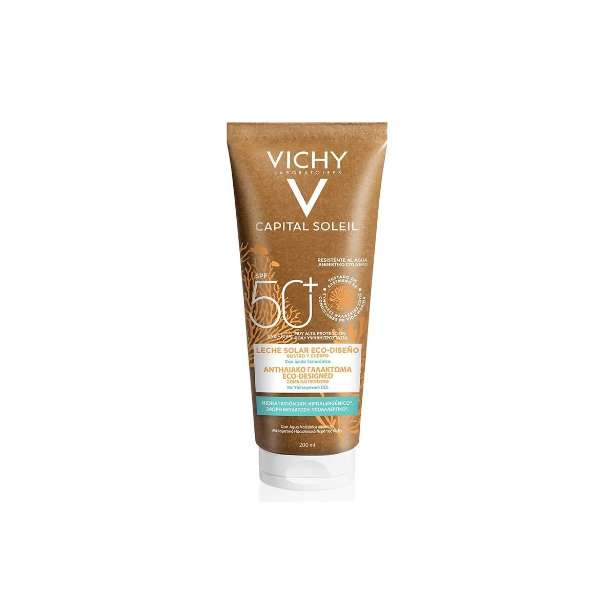 Lapte de Protectie Solara Vichy Eco Tube SPF 50 200ml