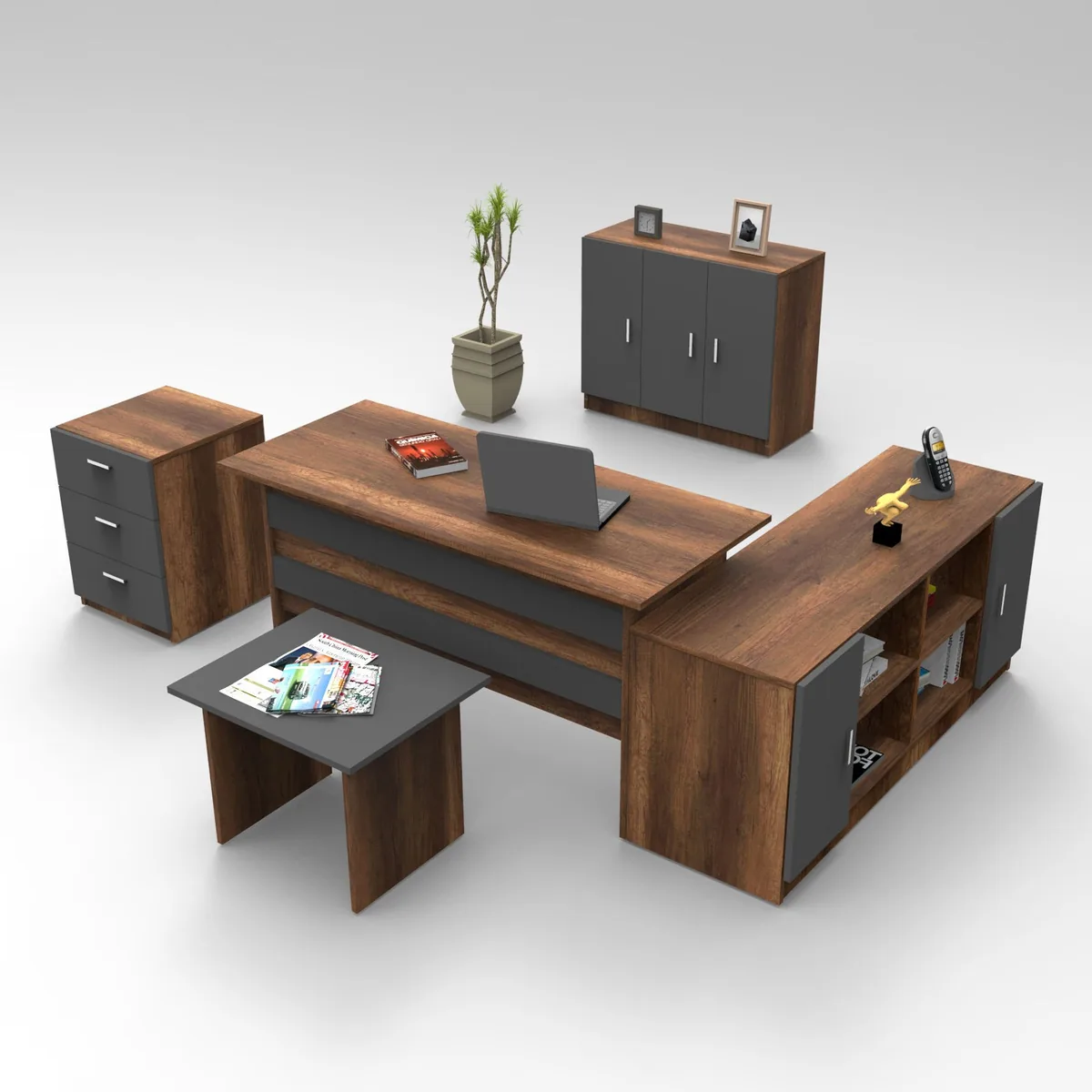 Set Mobilier de Birou VO16-BA 5 Piese