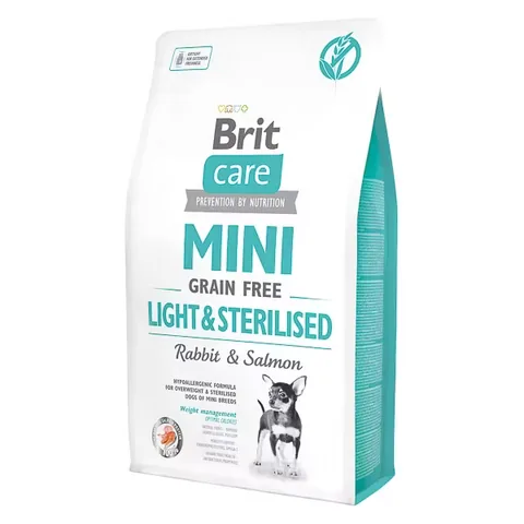 Hrana Caini Brit Care Mini Grain Free Light and Sterilised 2kg