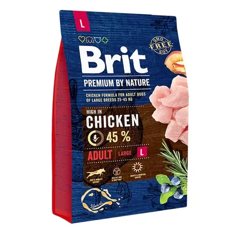 Hrana Uscata pentru Caini Brit Premium by Nature Adult Large 3kg