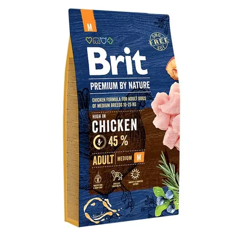 Hrana Uscata Caini Brit Premium by Nature Adult Medium 8kg