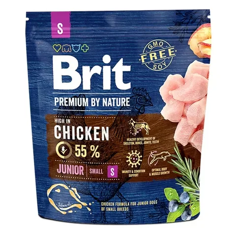 Hrana Uscata Caini Brit Premium by Nature Junior S 1kg