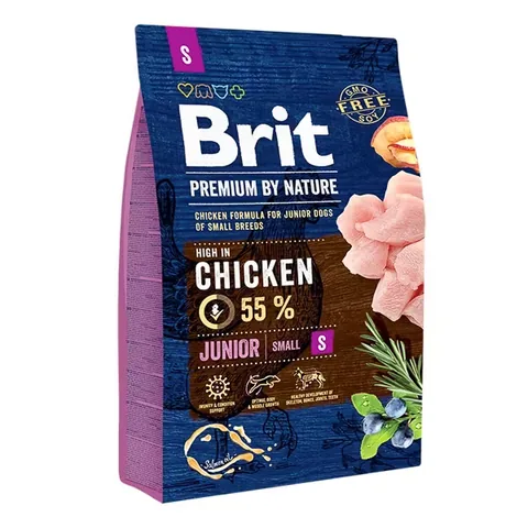 Hrană Uscată pentru Căței Brit Premium by Nature Junior Small 3kg