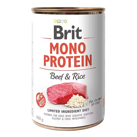 Hrana Umeda pentru Caini Brit Mono Protein Beef & Rice 400g