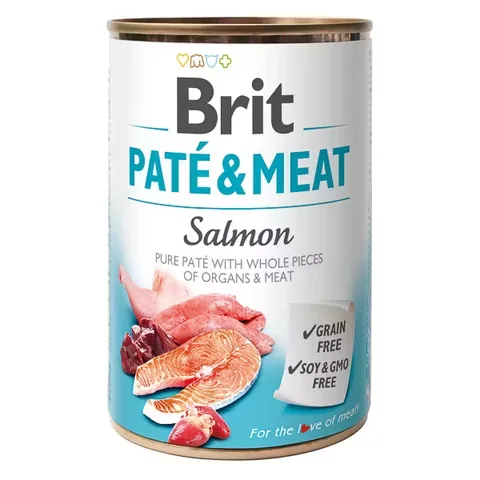 Pate pentru Caini Brit Somon 400g