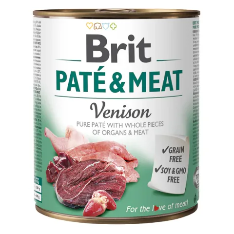 Hrana Umeda pentru Caini Brit Pate & Meat Vanat 800g