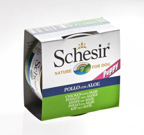 Hrana Caine Schesir Junior Pui si Aloe 150g