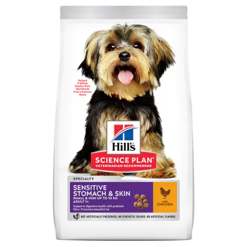 Hill's Science Plan Adult Small & Mini Sensitive Stomach & Skin Chicken 1.5kg