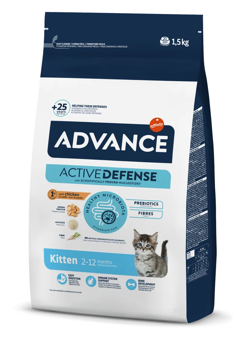 Hrana uscata pentru Pisoi Advance Cat Kitten 1.5kg