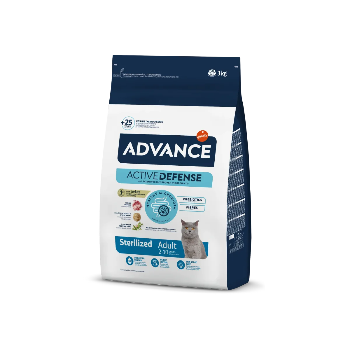 Hrana Uscata pentru Pisici Advance Sterilized Curcan 400g