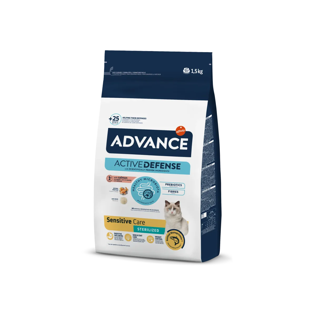 Hrana Uscata pentru Pisici Advance Sterilised Sensitive Somon 1.5kg