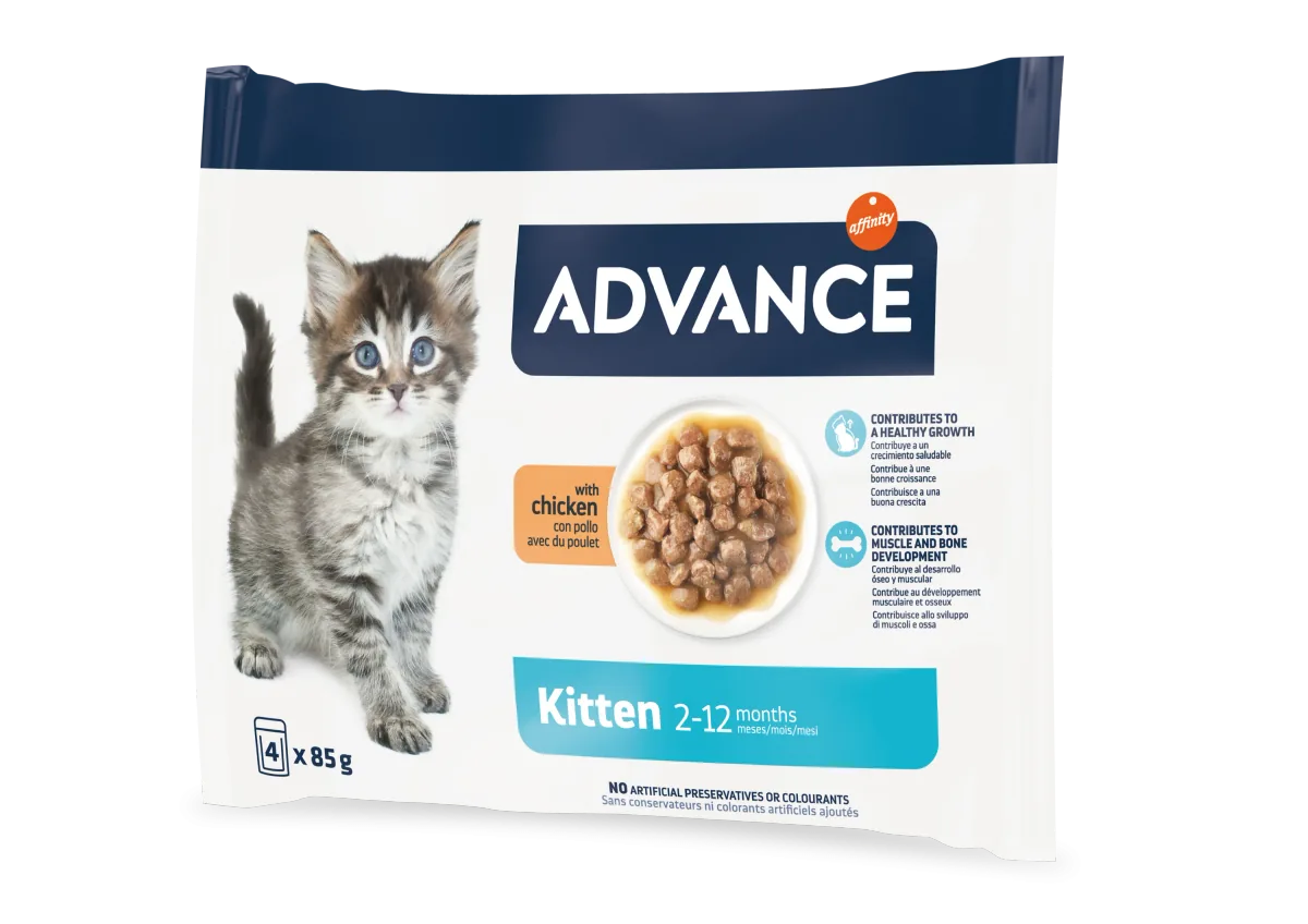 Hrana Umeda pentru Pui de Pisica Advance Wet Kitten 4x85g