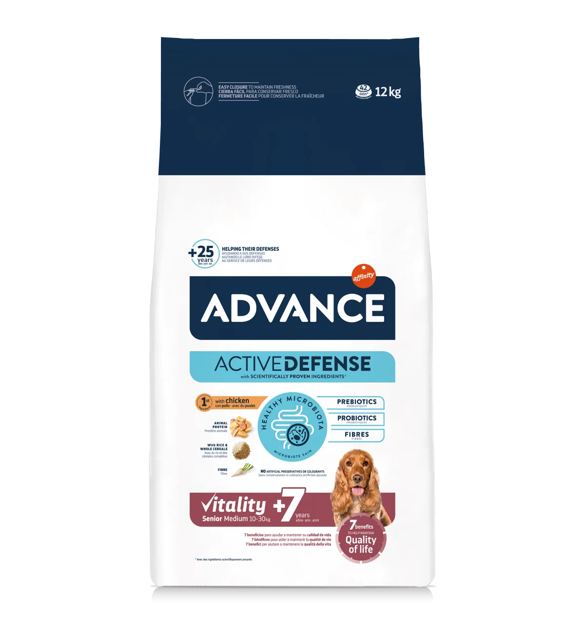Hrana Uscata pentru Caini Advance Vitality Senior Medium +7 12kg