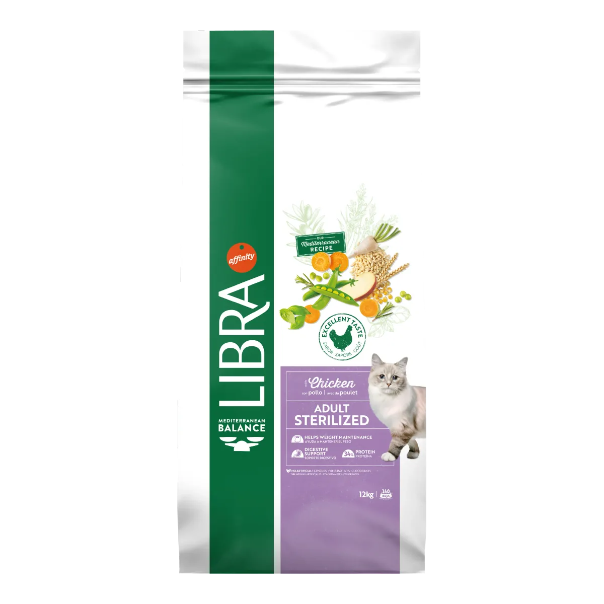 Hrana Uscata Pentru Pisici Libra Cat Adult Sterilizat Pui 12kg
