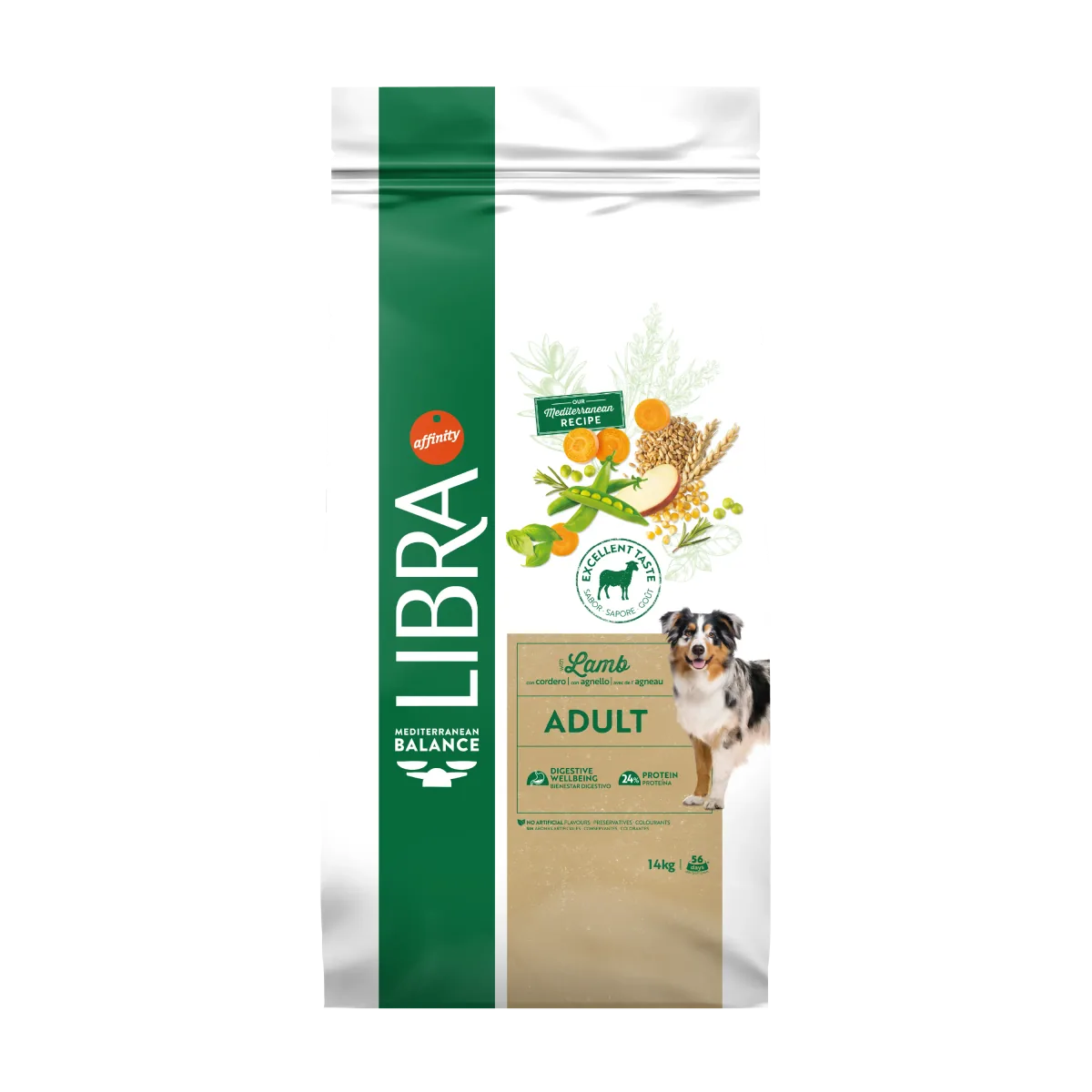 Hrana Uscata Caini Adulti Libra Dog Adult Medium-Maxi Miel 14kg