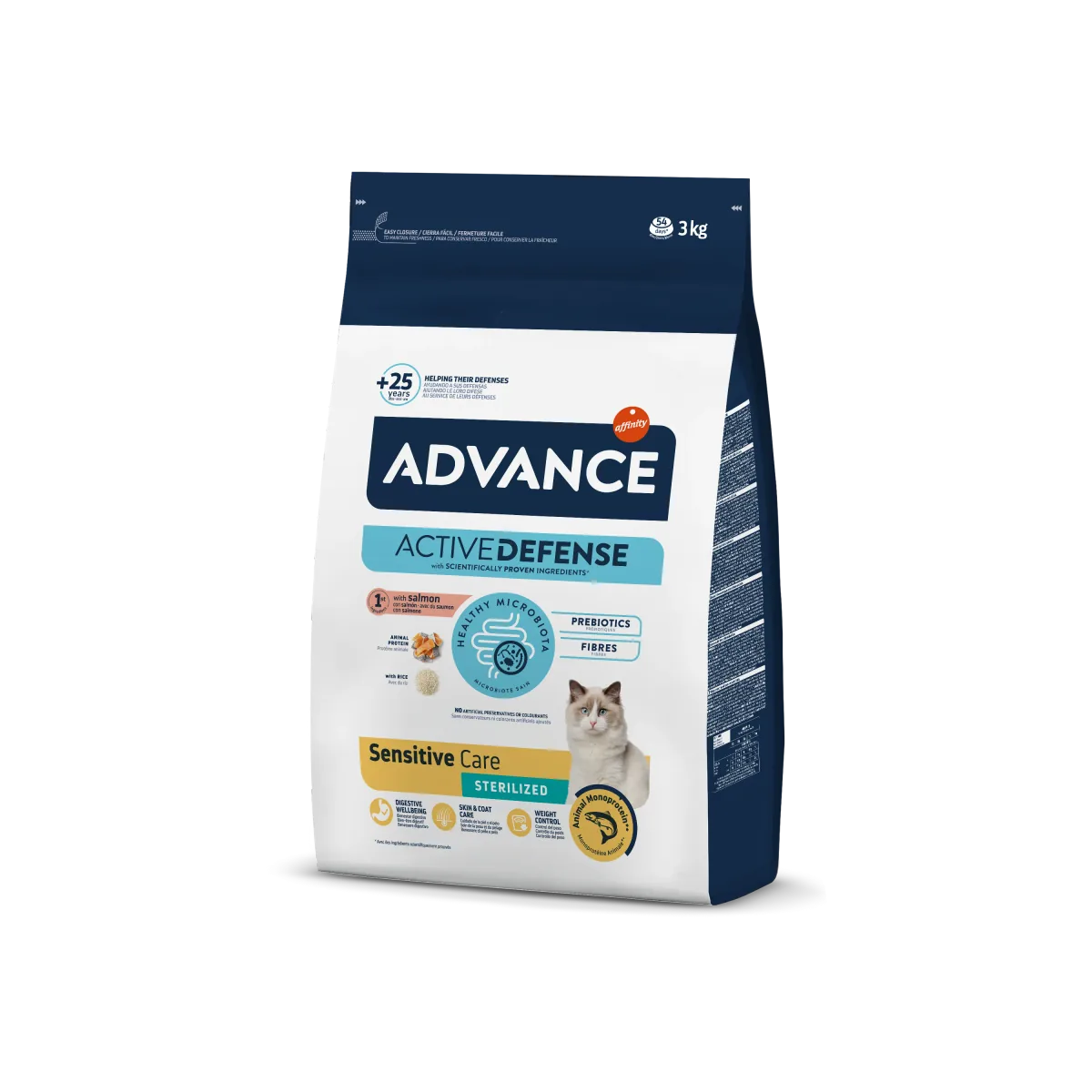 Hrana Uscata Advance Cat Sterilised Somon Sensitive 3kg
