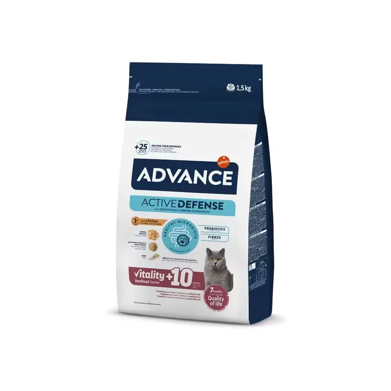 Hrană Uscată Pisici Advance Cat Vitality Sterilised Senior 10+ 1.5kg