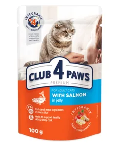 Hrana Umeda Pisici Club 4 Paws Somon 85g