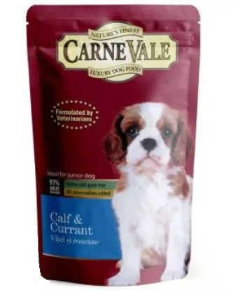 Plic Hrana Pentru Caini Carnevale Puppy Vitel Coacaze 125g