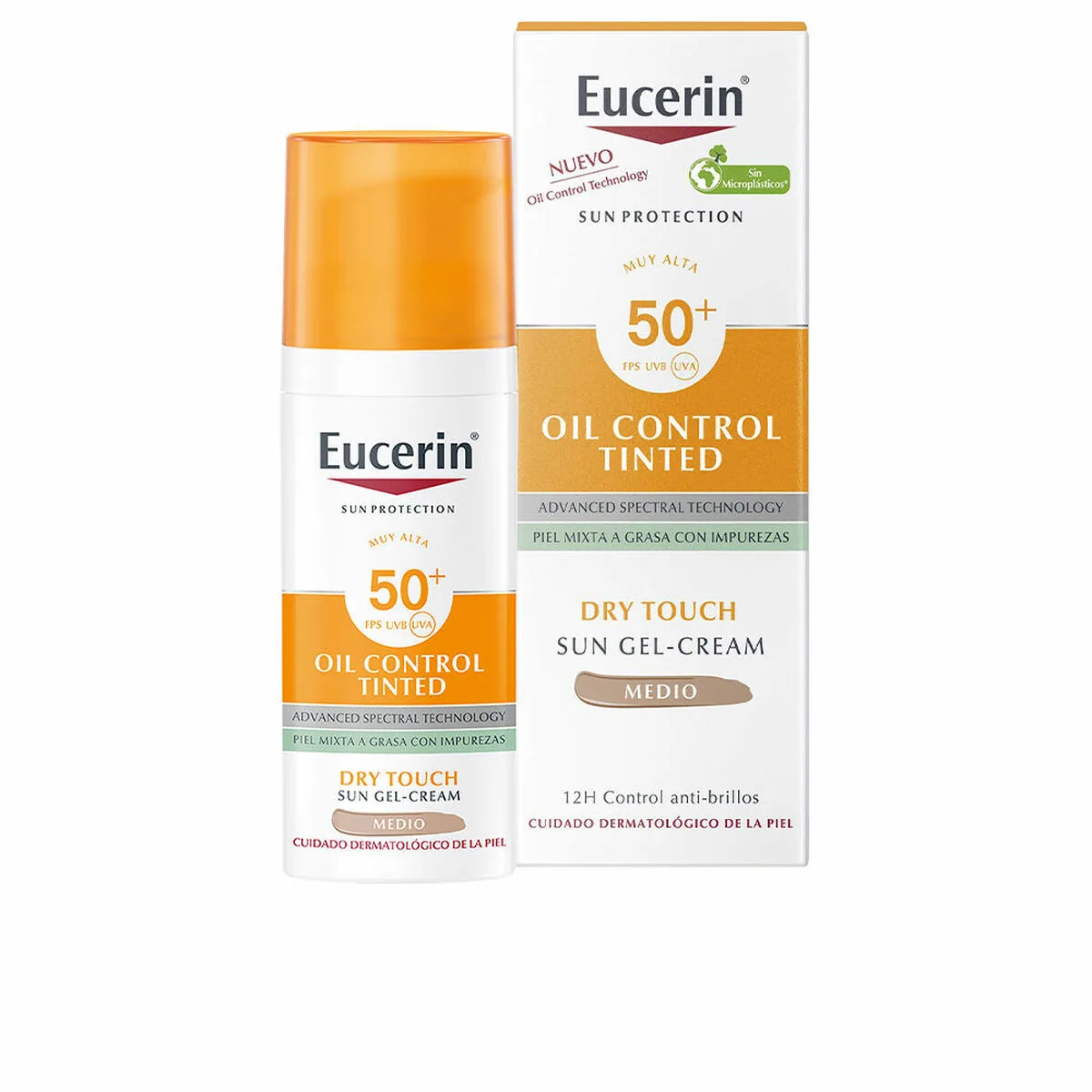 Cremă Gel Tinted SPF50 Eucerin Oil Control 50ml Bej