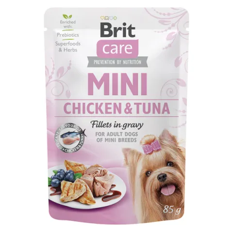 Hrana Umeda Caine Brit Care Mini Plic File Pui si Miel 85g