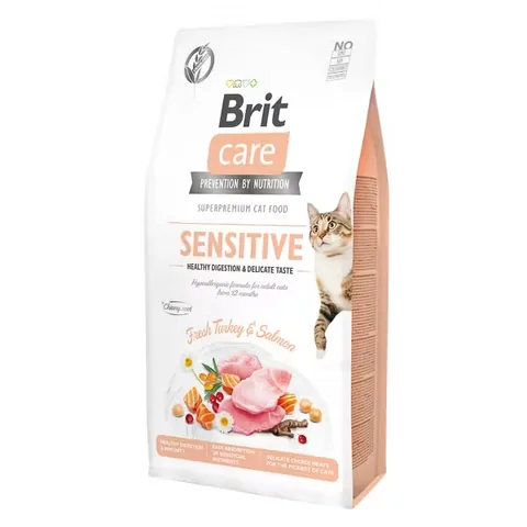 Hrană Uscată Pisici Brit Care GF Sensitive Digestion Delicate Taste 7kg