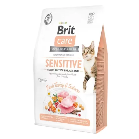 Hrana Pisici Brit Care Cat GF Sensitive Healthy Digestion and Delicate Taste 2kg