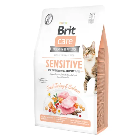 Hrana Uscata Pentru Pisici Brit Care GF Healthy Digestion si Delicate Taste 400g