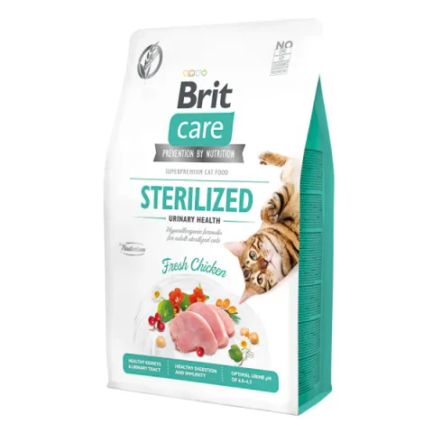 Hrana Uscata pentru Pisici Brit Care GF Sterilized Urinary Health 2kg