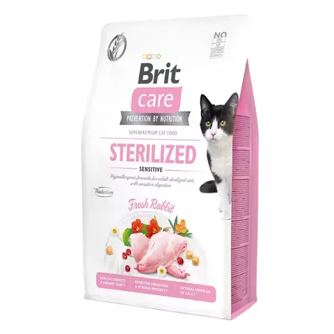 Hrana Uscata Pisici Brit Care Cat GF Sterilized Sensitive 2kg