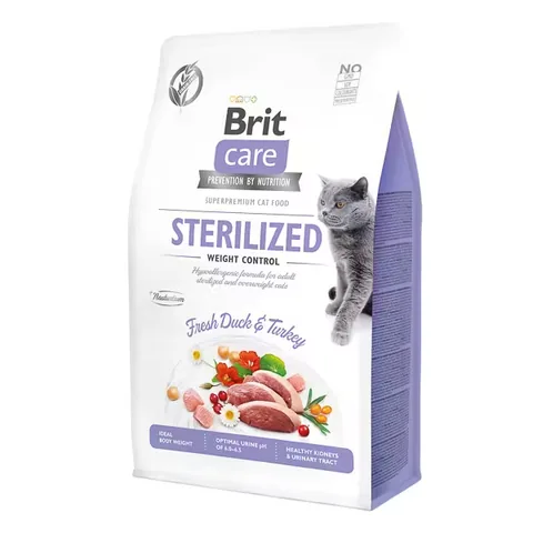 Hrana Uscata pentru Pisici Brit Care GF Sterilized Weight Control 400g
